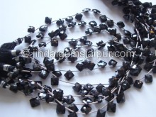 Black Spinel Faceted Kite Shape Beads